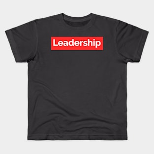 Leadership -Red Block Kids T-Shirt